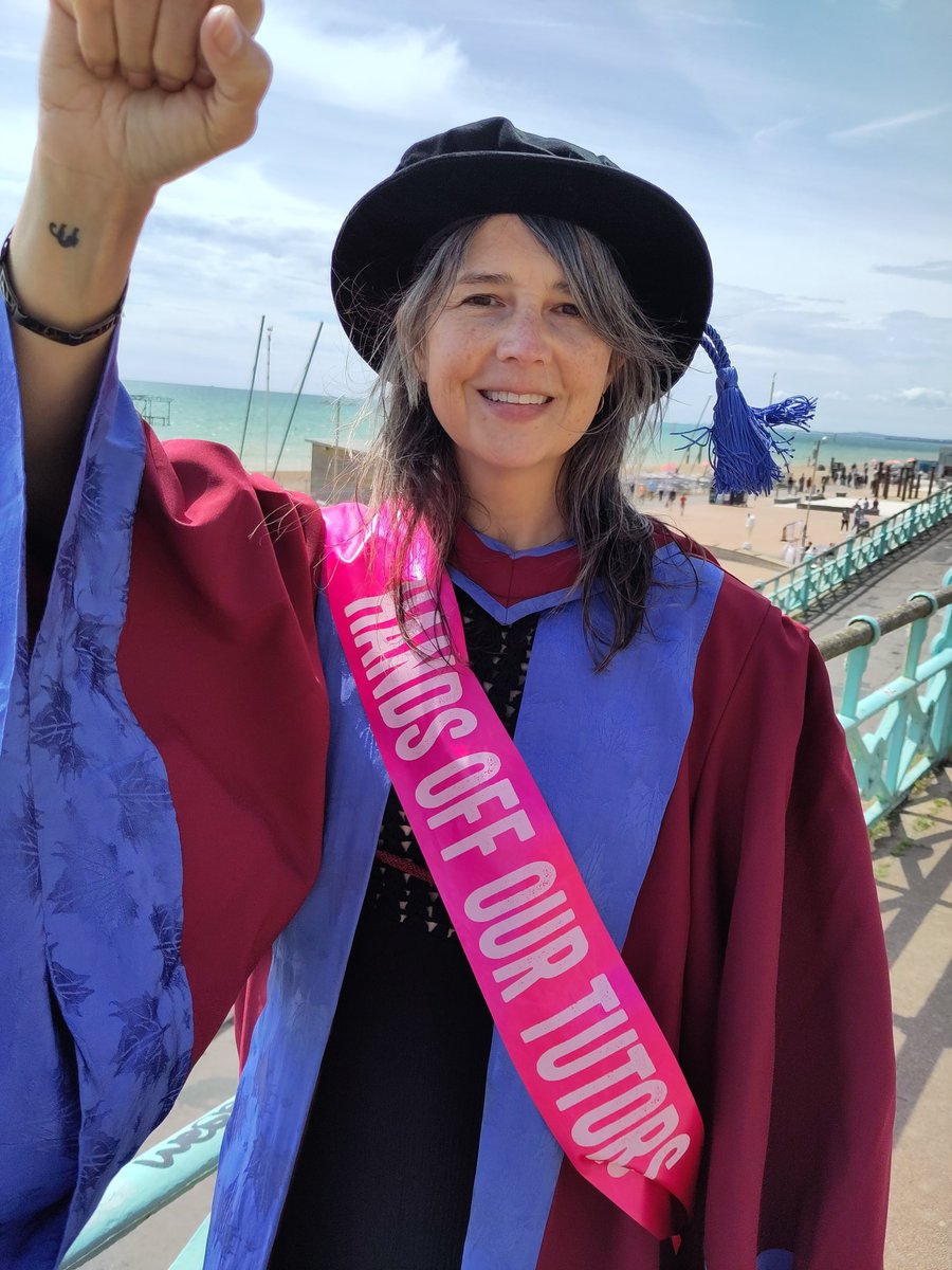Proud of my achievements, proud of my colleagues, grateful to my supervisors and support networks, grateful to my family. Hate what the management are doing to such brilliant staff #savebrightonuni