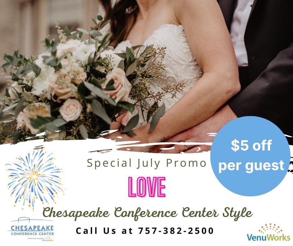 chesconfctr's tweet photo. #weddingwednesday  #venue #chesapeakeva #weddingvenue Visit our website for wedding information! https://t.co/vGEYZeaqS7