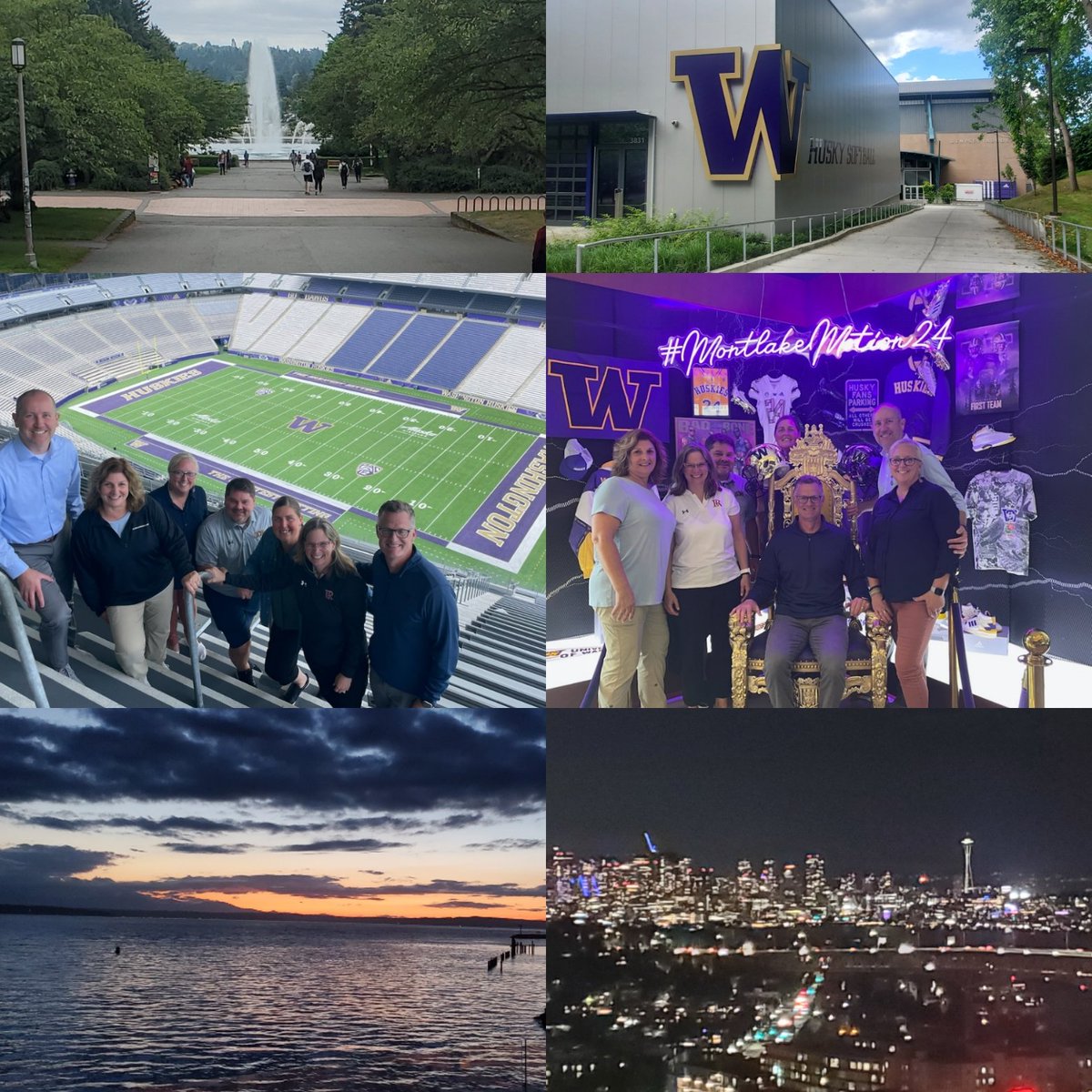 DIIADA's tweet photo. Day 1 of meetings in the books under @kirbygarry's leadership. Thanks to Laurie Willoughby @UWAthletics for the hospitality today. Day 2 of 2023-24 planning starting with a view of @MountRainier https://t.co/CiVwL8VDw3
