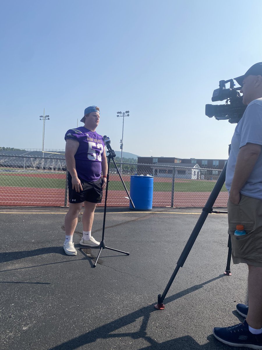 BGMarauderFball's tweet photo. The LHAC Media Day is underway at Hollidaysburgs  Tiger stadium. @Kadenwyandt34 @cartersheehan3 @RyanHostler1 https://t.co/IyXFfTRc8L