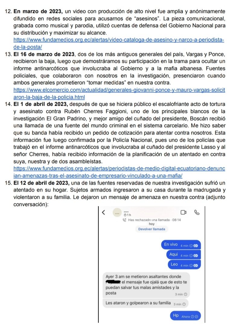 CarlosVerareal's tweet photo. La denuncia de @LaPosta_Ecu al #Cordicom, varios senadores de #EEUU, parlamentarios europeos y organismos internacionales… 1ra parte https://t.co/T0gP1SrEwu