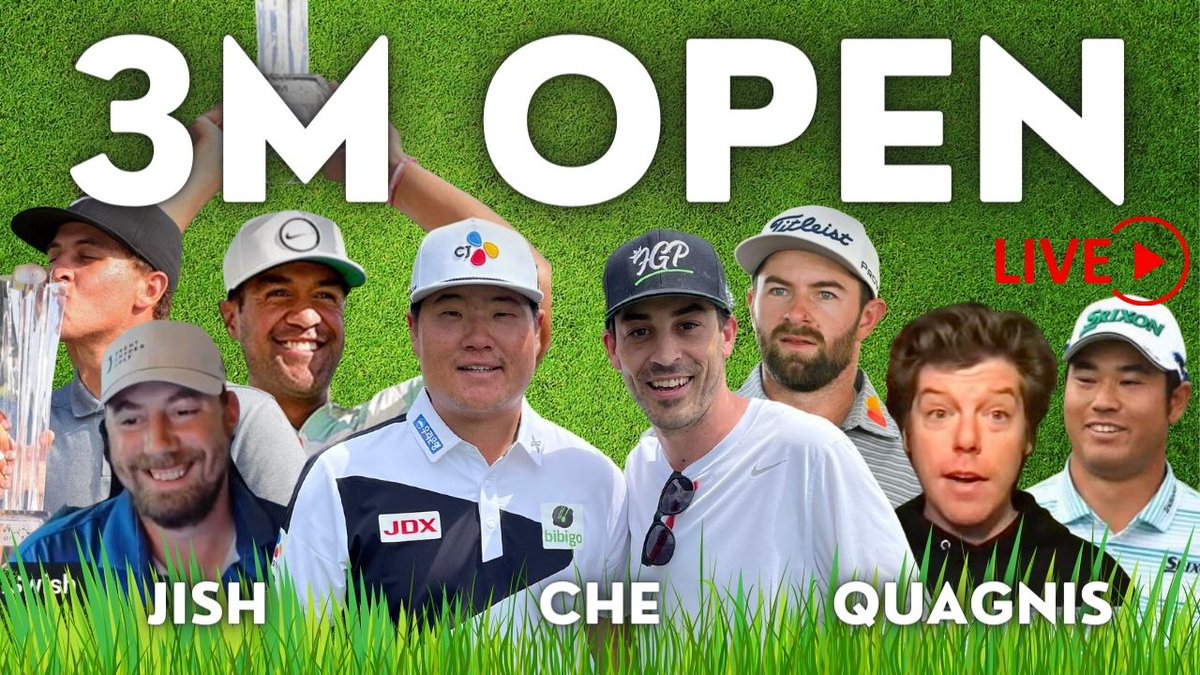 fantasygolfpod's tweet photo. *NEW* YOUTUBE CHANNEL! LIKE &amp; SUBSCRIBE!

Come hang for our LIVE @3MOpen DraftKings #PGADFS Show at ~4:20pm ET!

- Free Squares
- Ownership Projections
- @JishSwish Model
- Weather Stacks?
- Report from @tpctwincities
- Story behind the *new* channel

🏌️‍♂️: https://t.co/fvRDO9HSZQ https://t.co/Sak7bHQEr7