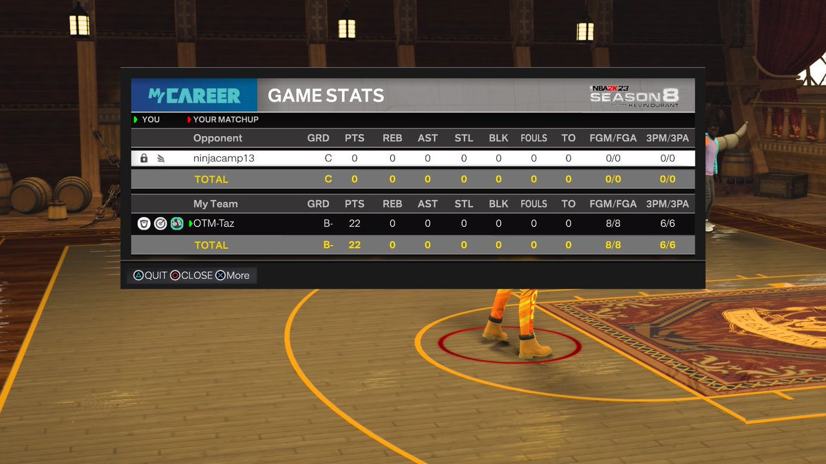 Tre0ne4's tweet photo. Cheese! #1v1 #2k23 #OTMgaming #PS4share https://t.co/T2reAkLWrd