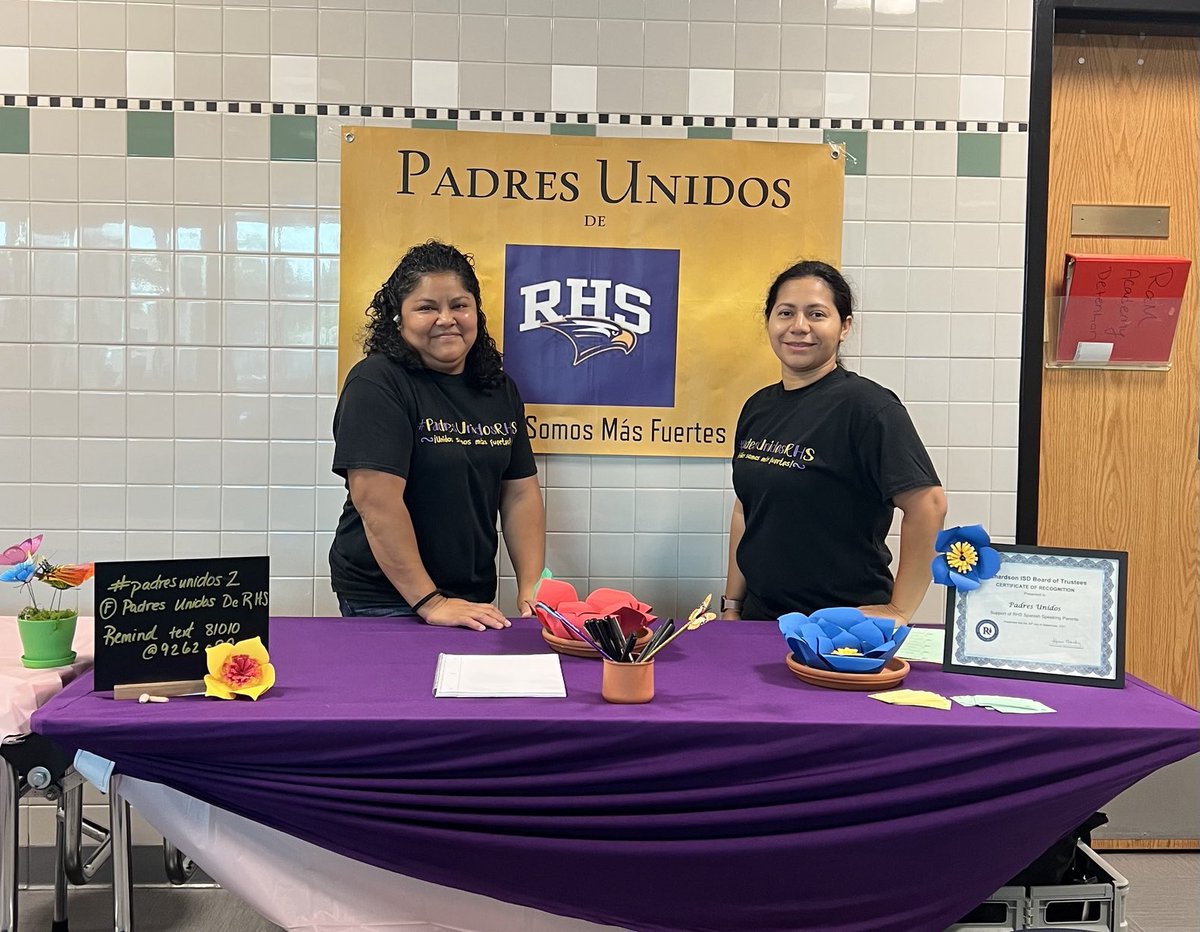rhs_interv's tweet photo. Padres Unidos at the Multilingual Education Symposium—-Ready for 23-24!
Lucero and Elizabeth are here early and ready to greet. https://t.co/boFywOx6RJ