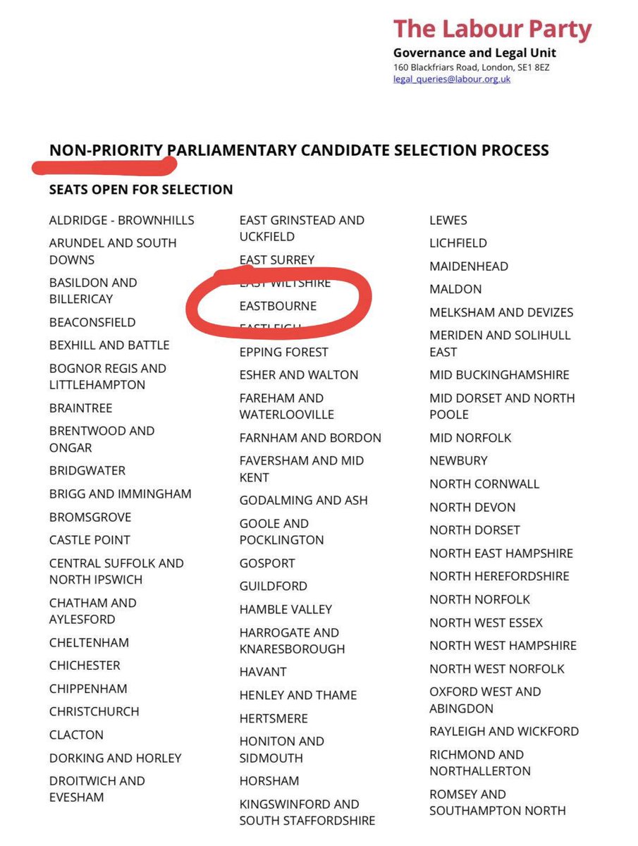 JoshBabarinde's tweet image. 🏇🏇If any confirmation was needed that #Eastbourne is a two-horse race between the Conservatives &amp;amp; me, here it is.

🌹Labour announce today that competing in EB is a ‘non-priority’ for their election campaign.

🔶The @LibDems are the only route to banishing the Tories from town