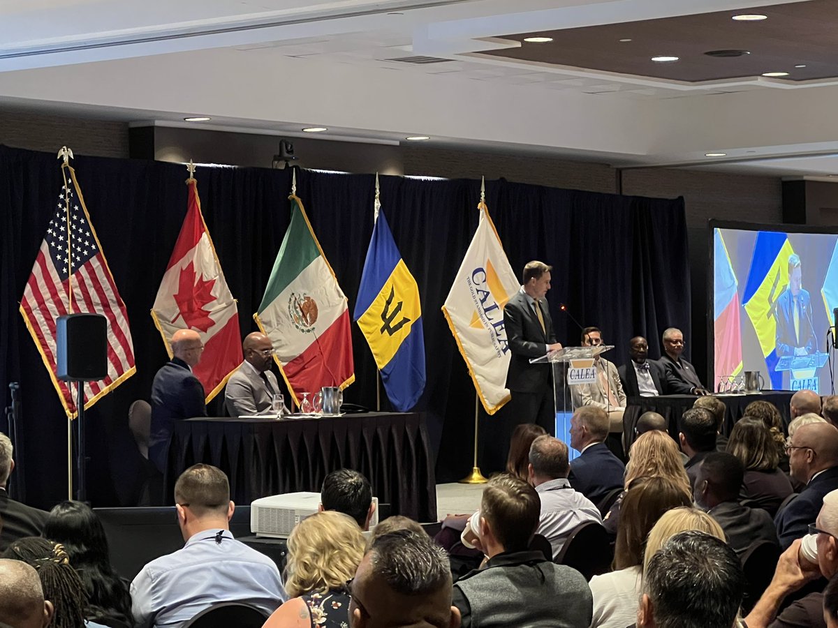 Honored to have Oklahoma Lt. Governor Pinnell welcome <a href="/CALEA_org/">CALEA</a> Conference Attendees <a href="/LtGovPinnell/">Lt. Governor Matt Pinnell</a>