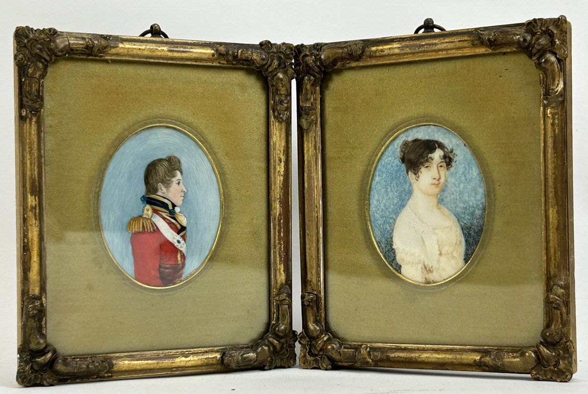 NickHallFineArt's tweet photo. Just consigned, researched &amp; catalogued this lovely collection of #PortraitMiniatures for our August 5th auction @BentleysKent https://t.co/0ThRtG3H6q