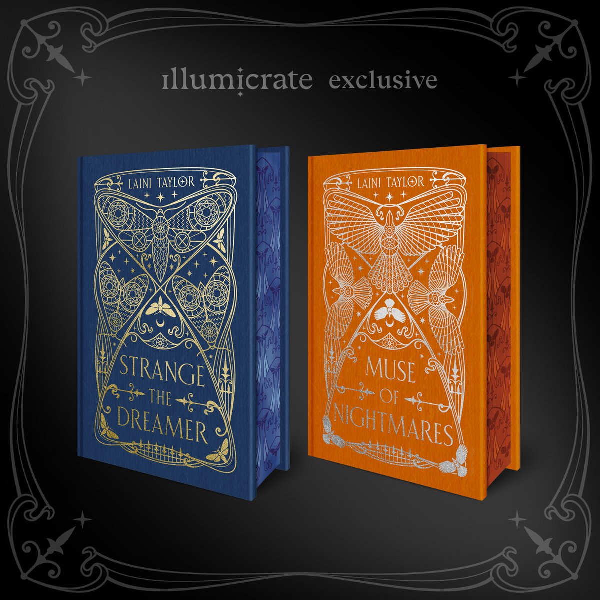 illumicrate's tweet photo. We are delighted to announce, in collaboration with Laini Taylor (@lainitaylor) and Hodderscape (@hodderscape), our Illumicrate Exclusive: Strange the Dreamer set! We love this dreamy, lush and magical duology, and are thrilled to be offering a special edition set. https://t.co/LNLkLDIPev