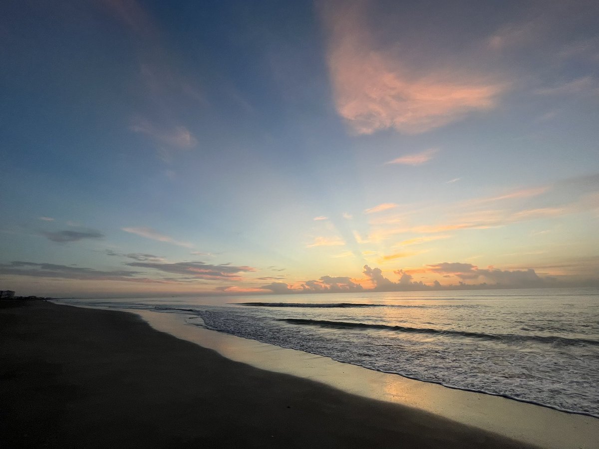 It’s a beautiful morning, Cocoa Beach! #cocoabeach #sunrise #beach #spacecoast #lovefl #florida #summer