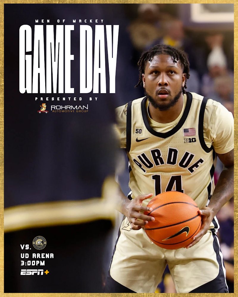 PurdueTbt's tweet photo. Boilernation...it's game day!!

🆚 Team Colorado
📍 UD Arena
⏰ 3:00PM
📺 ESPN+ https://t.co/9W5vf02ovi
