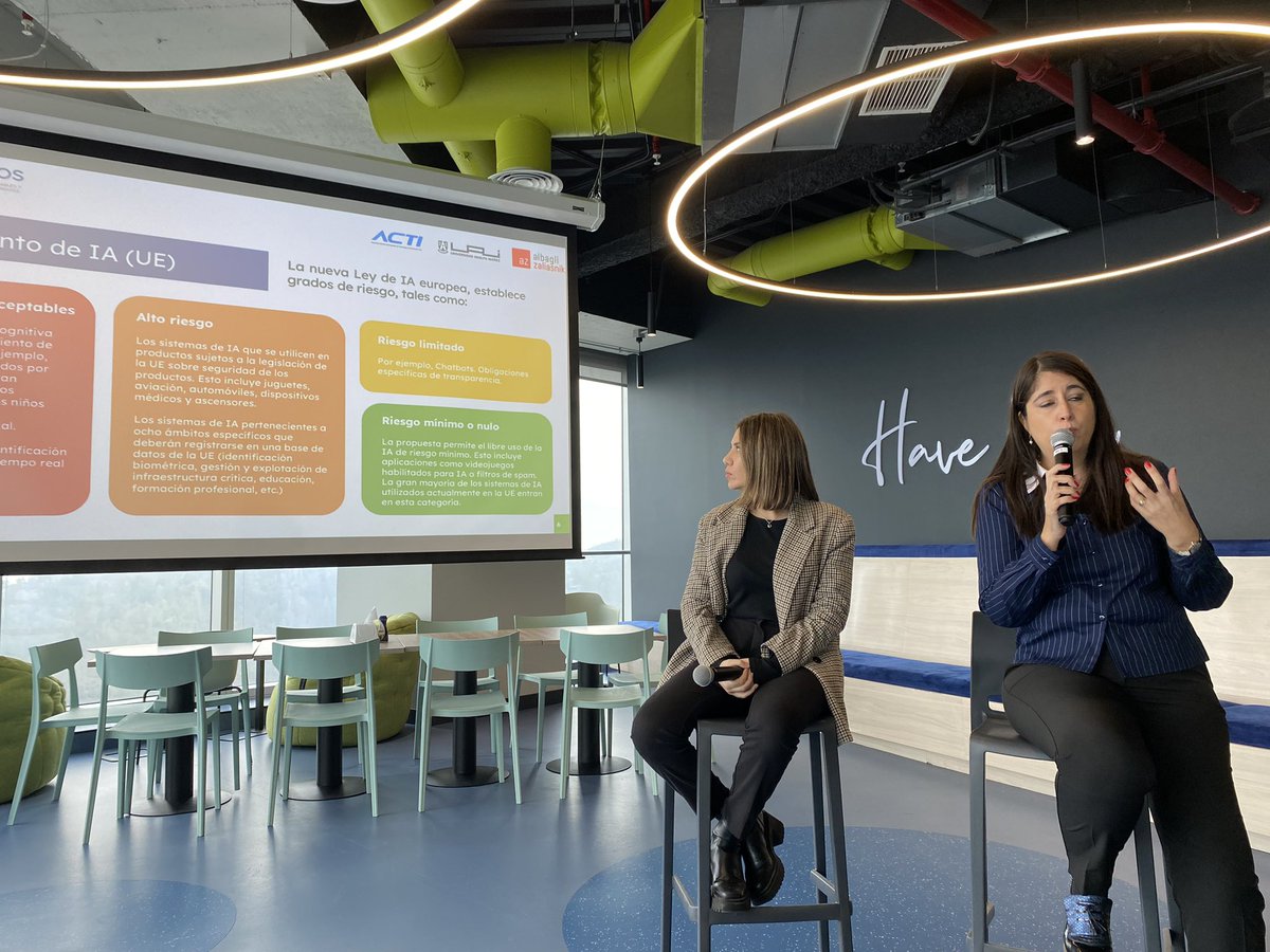 Interesante evento organizado por la mesa de IA de ACTI “compliance en la IA” con dos tremendas panelistas.
@actitecnologia <a href="/min_ciencia/">Ministerio de Ciencia</a> #InteligenciaArtificial