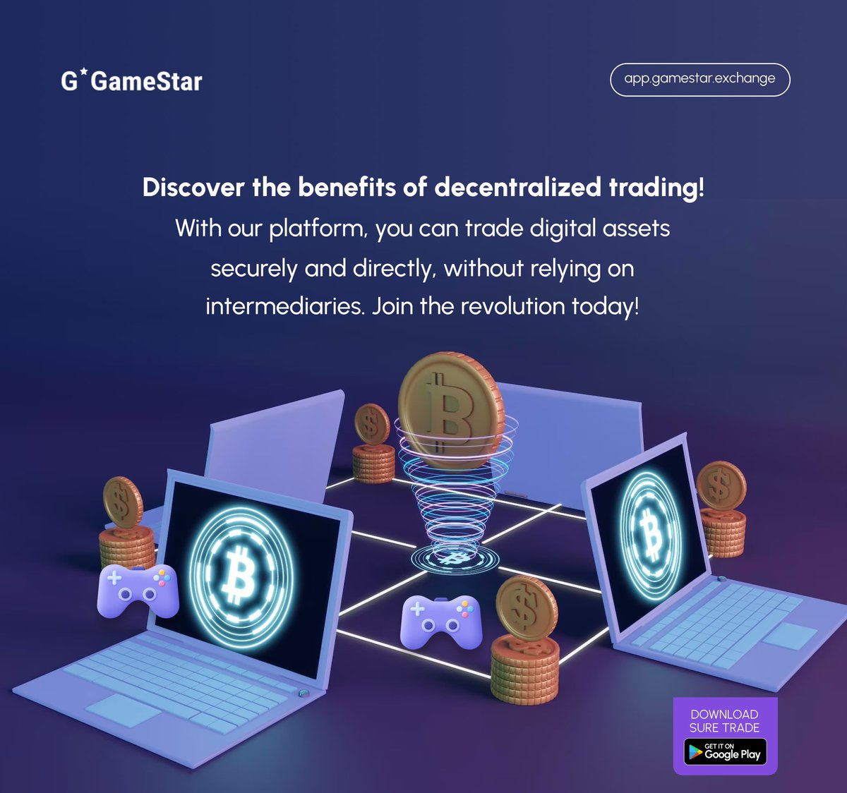 Suretradebygms's tweet photo. Happy trading Wednesday to you!
Don’t forget to download or update your Sure Trade app today.
https://t.co/u0YjI2p9lZ
Or simply head over to the Google Play Store:
https://t.co/kBjqf7IeVy
#GameStarExchange #DecentralizedFinance #Suretradeapp #P2P #Giftcards https://t.co/Uu5whxKKdg
