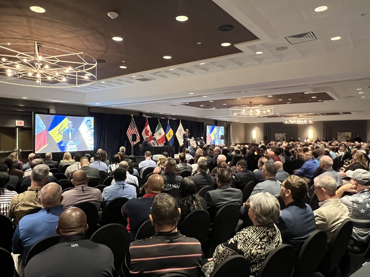 A completely full house in Oklahoma for the opening session of the 129th meeting of the CALEA Commission. #CALEAConference