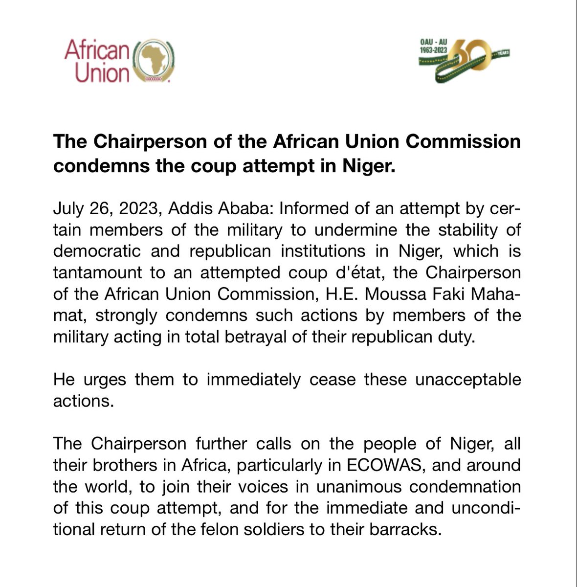 African Union tweet media