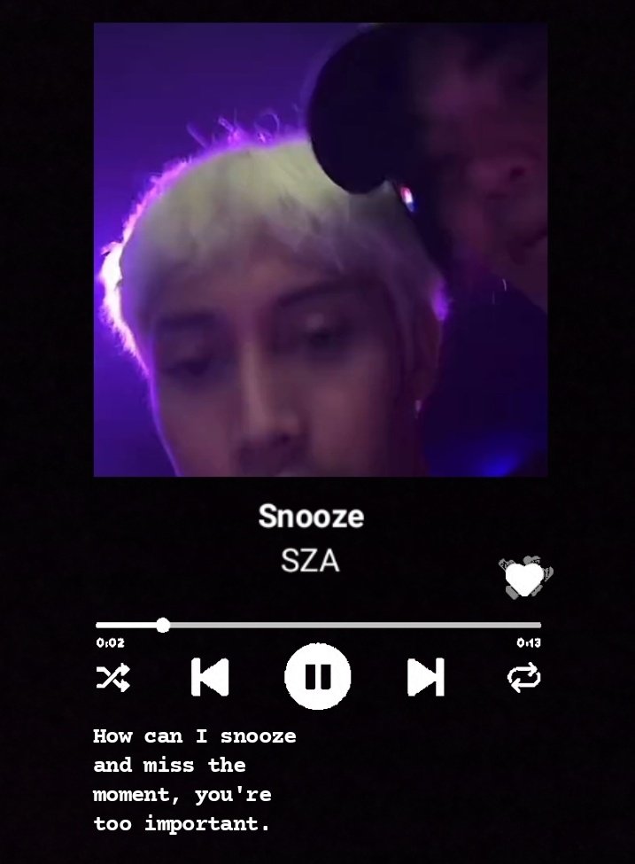 snooze
-a seken one shot