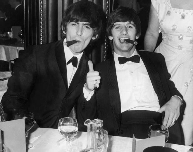 BeatlesEarth's tweet image. George Harrison and Ringo Starr (1964)

Ringo has this photo printed and hung on his wall at home.