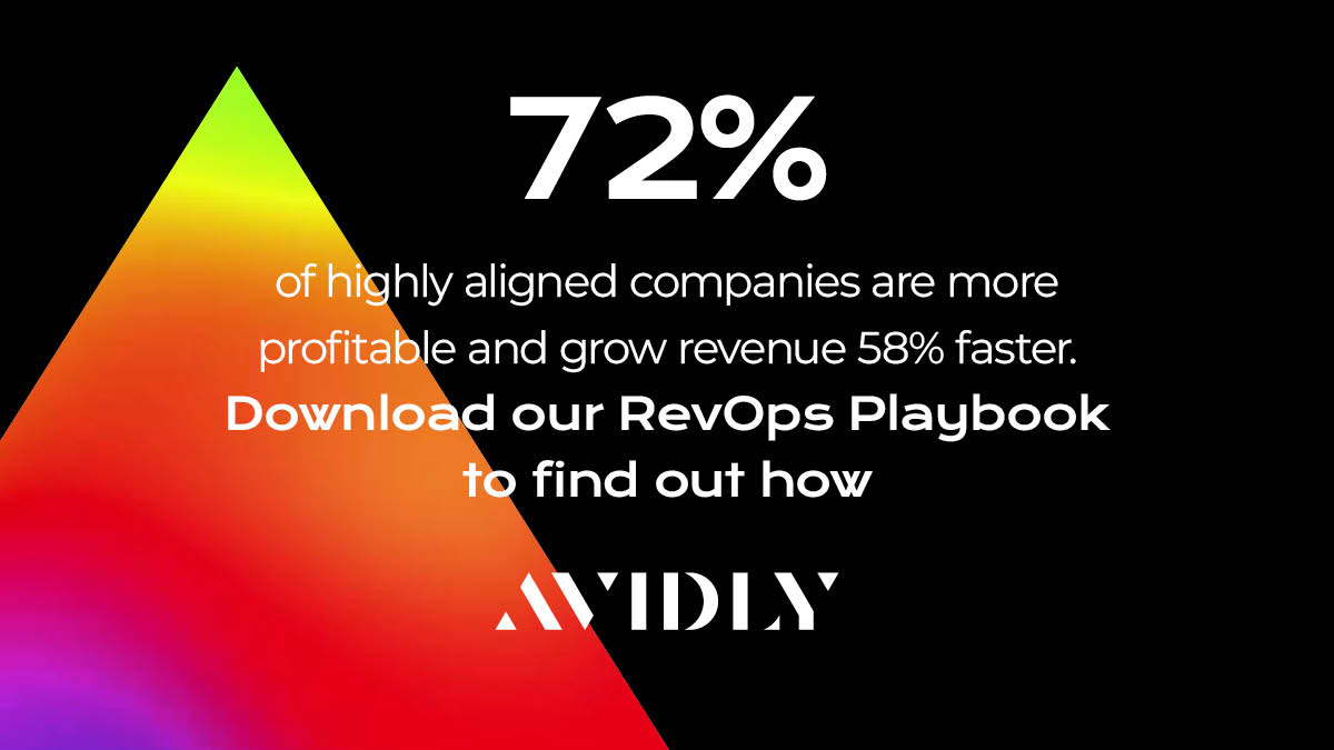 Highly aligned companies grow revenue 58% faster and are 72% more profitable 🤯

In our playbook, we give you all the plays you need - from fundamentals to implementation to get started and succeed with #RevOps: avdly.com/3Orjqxb