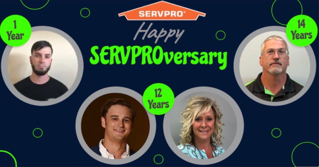 Cheers to those celebrating their SERVPRO-Versary this month!  Your hard work, commitment, and passion have significantly impacted our success. Thank you for your continued contributions and for being an excellent team member. 🎉🎉