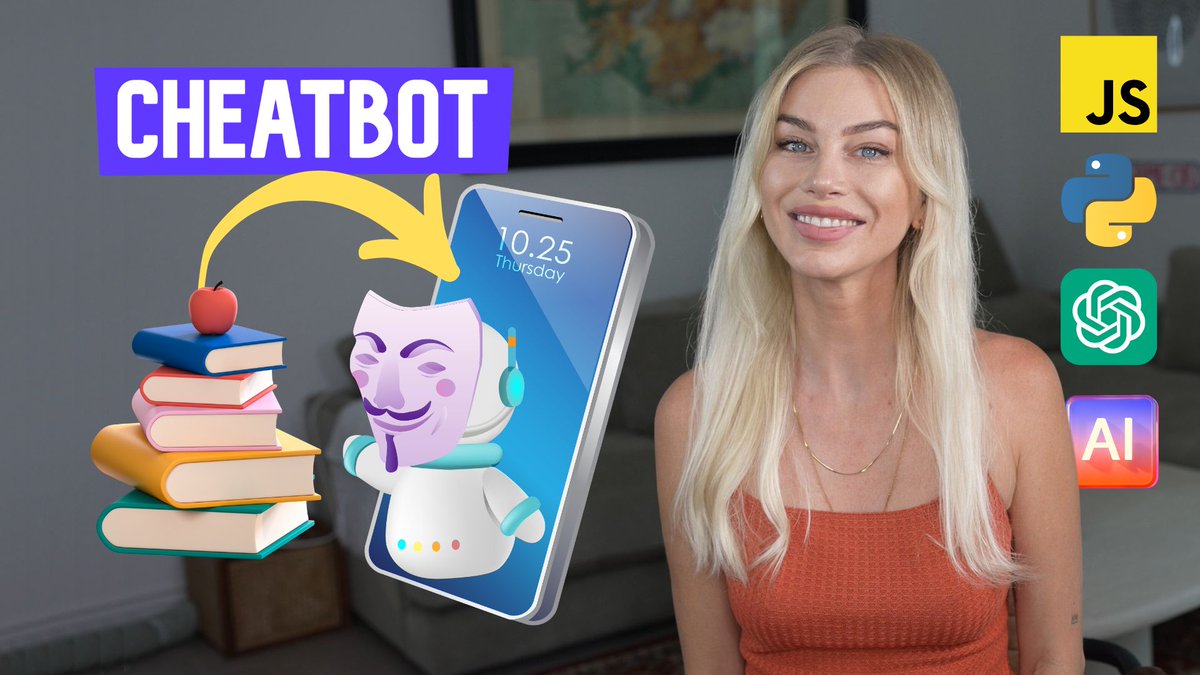 ania_kubow's tweet photo. lets gooo > Ai Development! Build a Chatbot To Help You Cheat at reading anything! (Super Simple!) https://t.co/1UgO1KMcHQ https://t.co/XrVtgYhWcs
