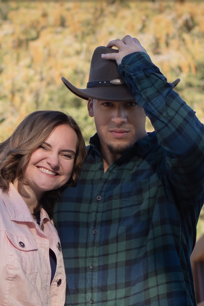 edwards21228's tweet image. My son and his now-fiancée.