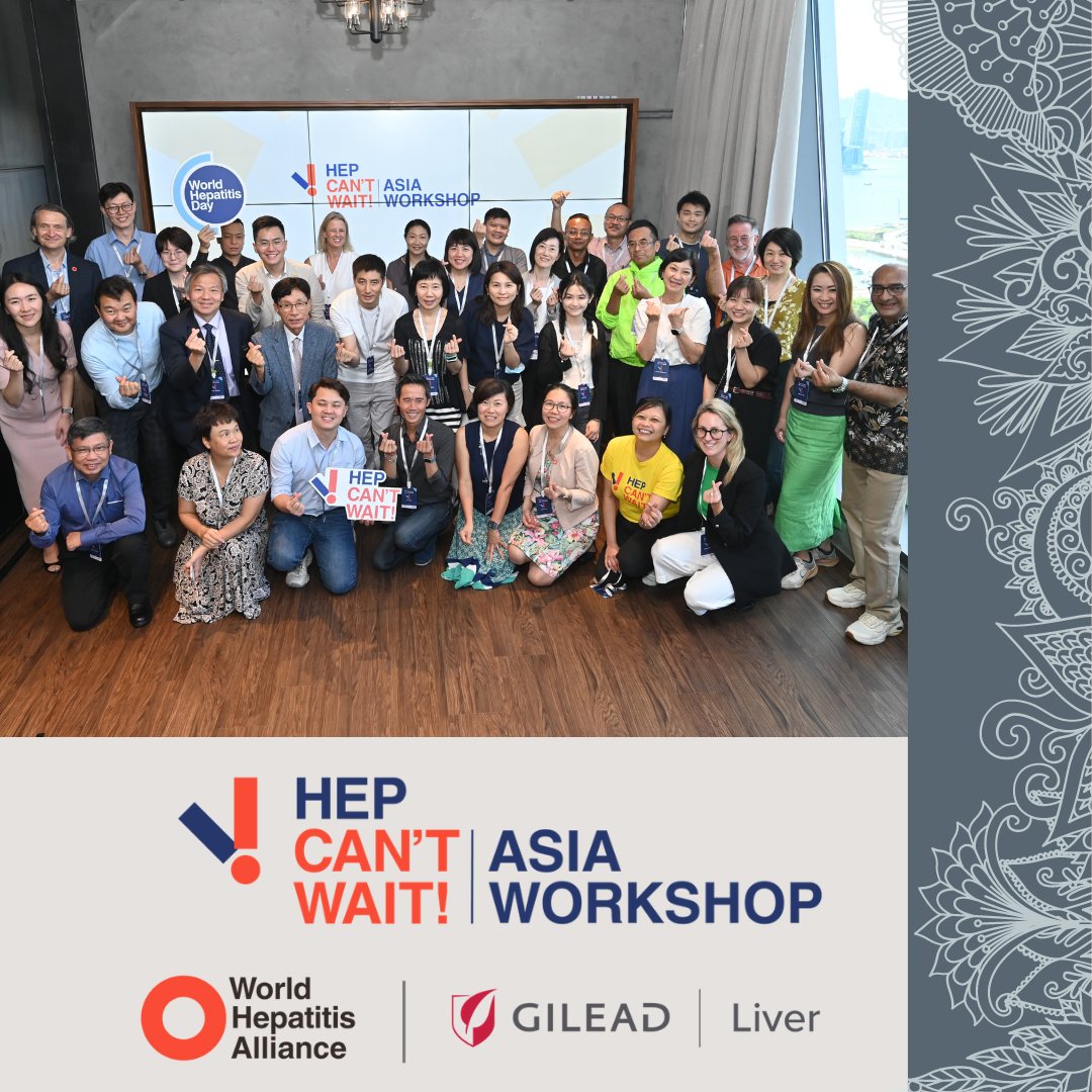 HatiPeduli's tweet photo. Participating in "Hep Can't Wait" Asia Workshop
Hong Kong, 11-12 July 2023
Hosted by World Hepatitis Alliance and Gilead Sciences. 

#eliminatehepatitis
#Hepcantwait https://t.co/eTP8x0qeDY
