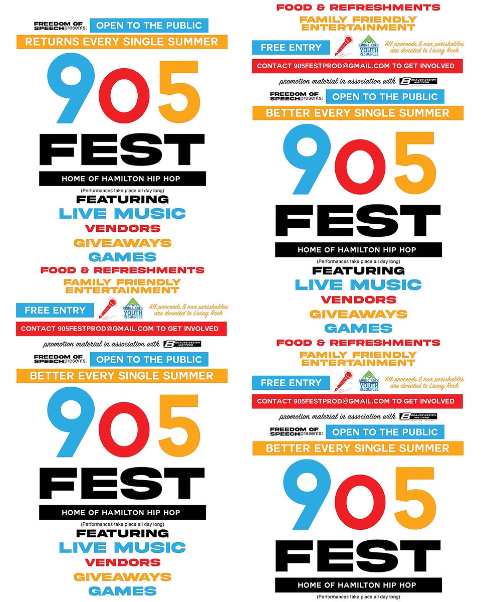 905Fest's tweet photo. 905 FEST !! 
Sunday August 27th Bay Front Park 
Hamilton Ontario 
11 am - 1030 pm 
FREE EVENT OPEN TO THE PUBLIC 

We will be raising non perishable goods and proceeds for @LivingRockHamON  don’t miss out 💯

In association with @tweetsbybrody 

#hamont #festival #fundraiser https://t.co/UtDmRRbytc
