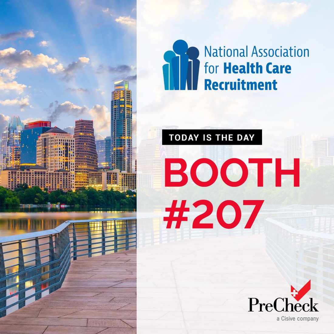 Are you attending #NAHCR23? Visit booth #207 to chat 1:1 with our team of healthcare background check experts and discover how we can help streamline your #healthcarerecruitment process!

👉 Plus, spin our prize wheel and enter our raffle to win a $250 Amazon gift card!