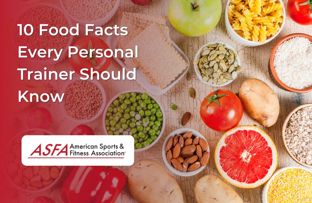 10 Food Facts Every Personal Trainer Should Know - #asfafitness #asfacertified #personaltrainer mailchi.mp/americansporta…
