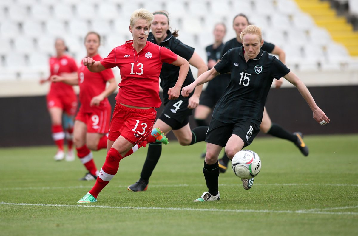 2015: Ireland go up in the opening 15 minutes, a Sophie Schmidt equalizer was crucial in Canada's 2-1 comeback win.

2023: Ireland go up in the opening 10 minutes, a Sophie Schmidt assist for Leon's wining goal is crucial in Canada 2-1 comeback win.

CERTIFIED BALLER 🇨🇦😤 #can