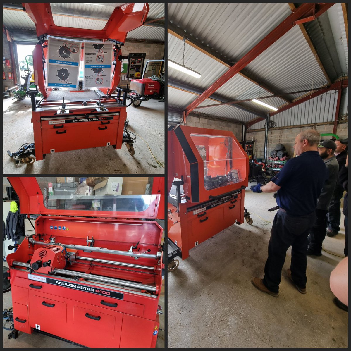 ConwyGreens's tweet photo. Big thank you @neilhullah for a brilliant demonstration today @conwygolfclub of the @BernhardCompany grinders 👍 https://t.co/kAOebimGf3
