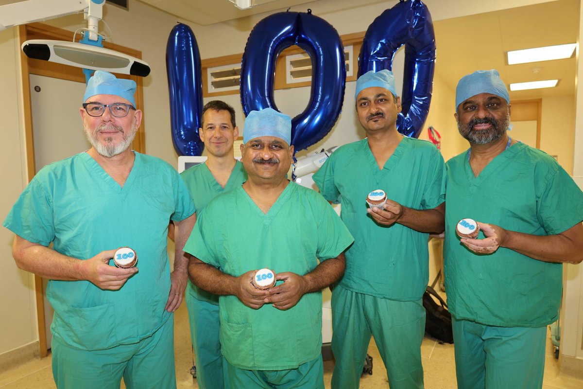 🎉 We have hit a robotic milestone! 🤖

✨ Congratulations to the Orthopaedic team at Ysbyty Gwynedd who have now performed 100 robotically assisted knee replacement surgeries using the ROSA. 👏

Read more 🔗 bcuhb.nhs.wales/news/health-bo…