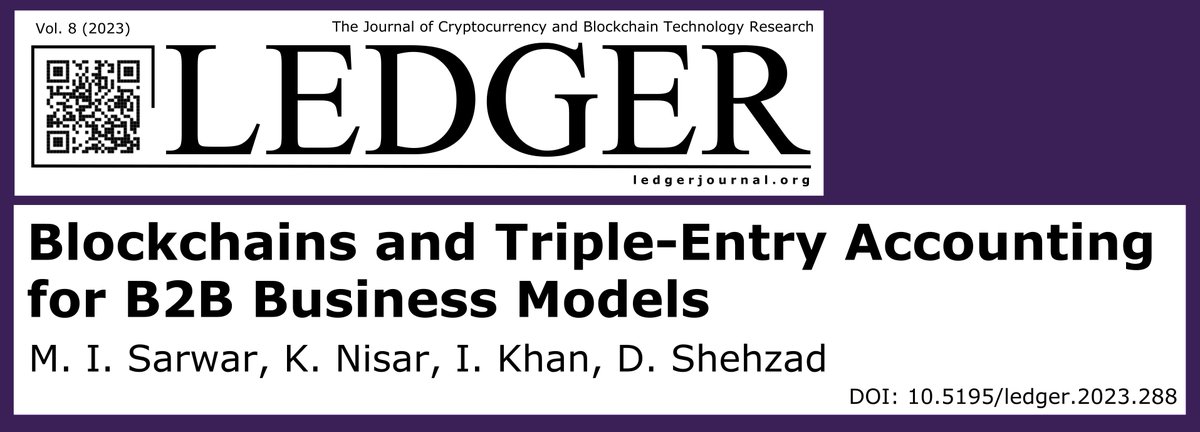 Ledger: The Journal of Crypto & Blockchain Studies tweet media