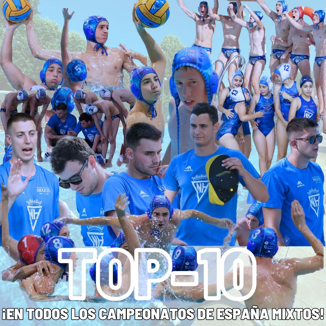 CNHeliosWP's tweet photo. ¡¡ Este año hemos sido una de las pocas canteras del pais cuyos equipos se han clasificado entre los 10 mejores equipos en los diferentes Campeonatos !!

-Alevín mixto: 5ª posición.
-Infantil mixto: 6ª posición.
-Cadete masculino: 10ª posición.
-Juvenil masculino: 10ª posición. https://t.co/5JChCL7Hbv