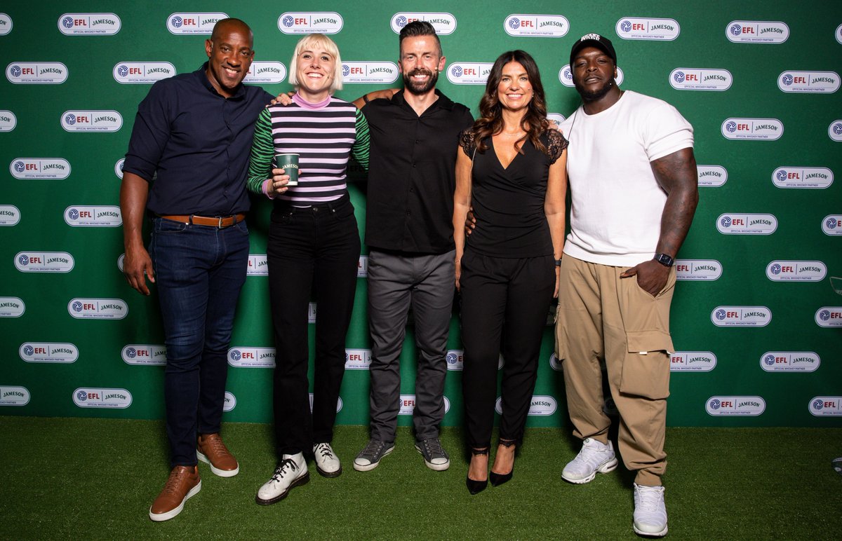 🥳 @MaisieAdam and @daRealAkinfenwa were among the personalities at @classicshirts last night for the launch of @jameson_uk and the EFL’s four-year partnership.

Read more...

#EFLxJameson 

efl.com/news/2023/july…