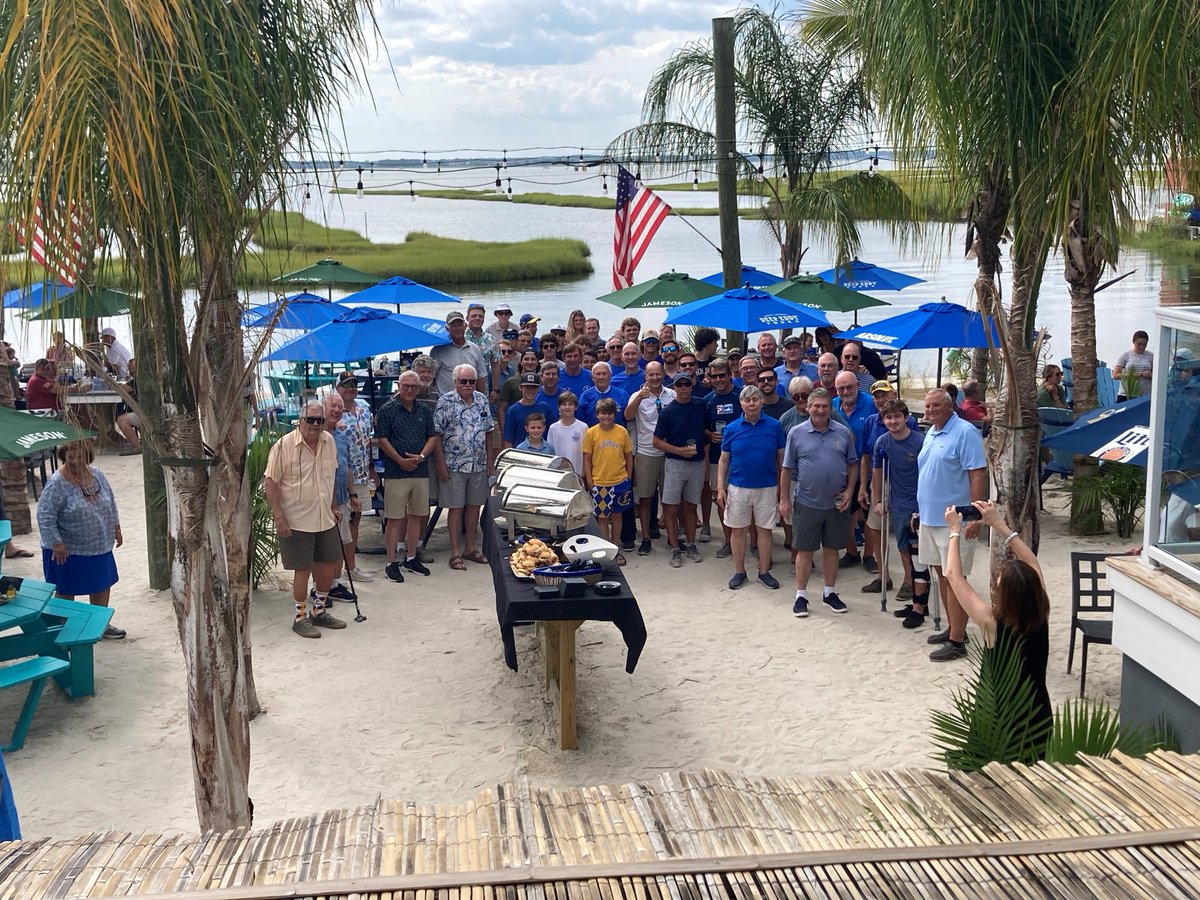 LoyolaDons's tweet photo. It was great to see so many of our friends, families, and Dons in Ocean City this past Saturday for our annual Dons Down the Ocean gathering. Thanks to everyone who made it out, and special thanks to Saltwater 75 for hosting us! #RollDonsRoll🔵🟡 #DonsForLife https://t.co/Nhwod63Mda