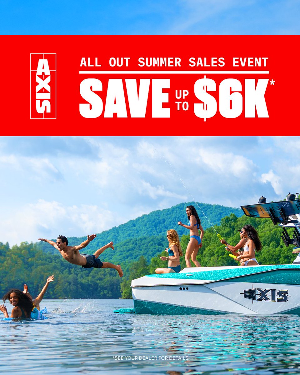 SALE EXTENDED!! Stop in today and save on @axiswake! Sale ends July 29th. 

#axisboats #grandpasmarine #wakeboat #boating #lakelife #sml #smithmountainlake #belewslake #belewscreek