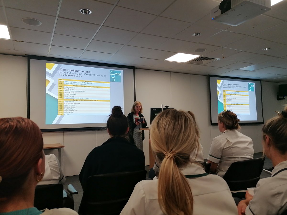 Excited to join the <a href="/uclh/">UCLH</a>  Inpatient Therapies Project Celebration event this afternoon! A fantastic variety of service improvement projects led by