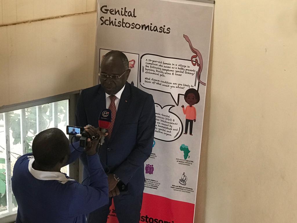 SchistoDay's tweet photo. Sponsors presentation,   Interviews, and Coffee Break. On On  On🦾 kick-off the Schistosomiasis Day in Yaoundé. @ibhi_lab @WCIPGLASGOW #Inqaba #OngolaScienceCommunity @MireilleKameni https://t.co/SiIYEy29XS