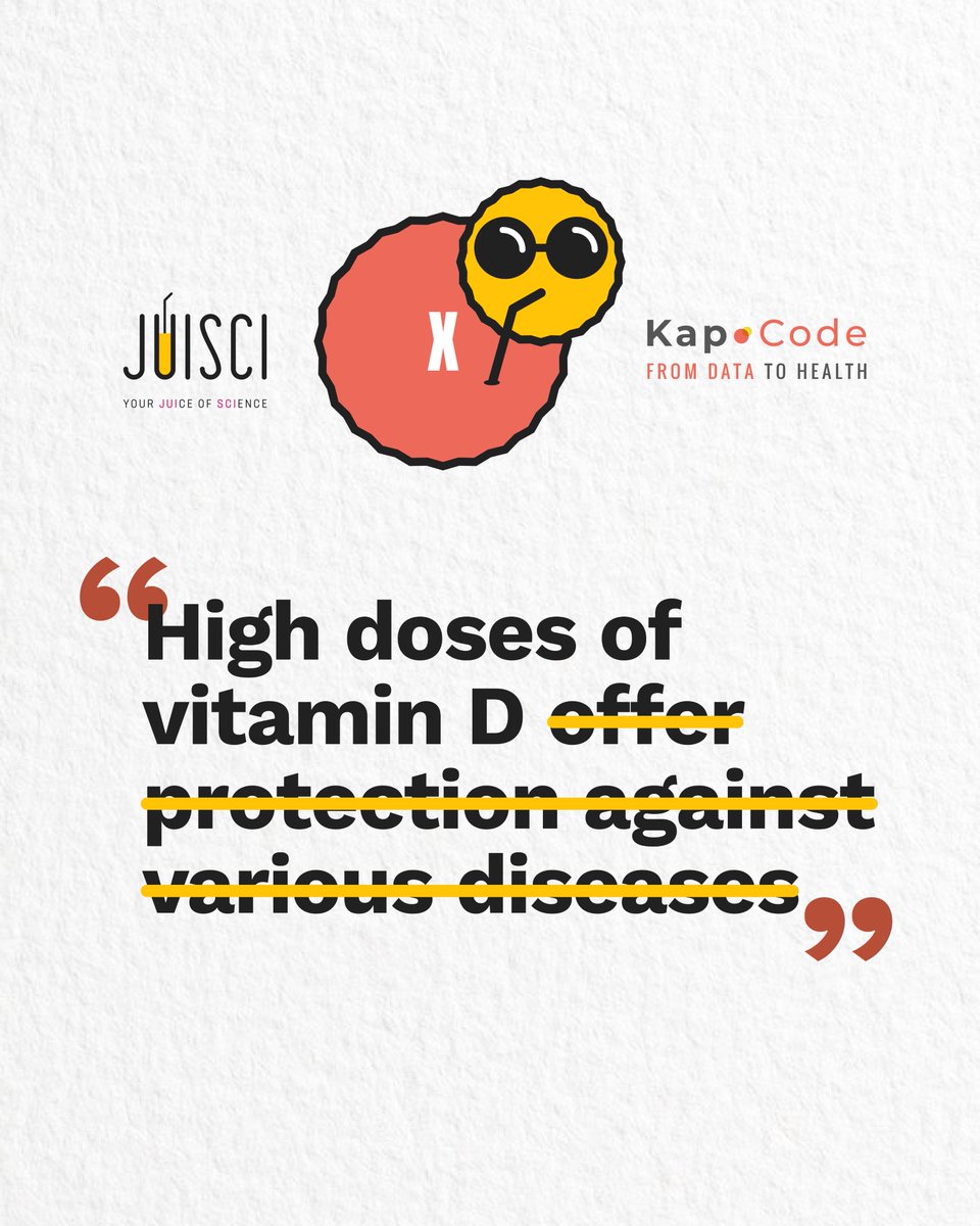 🔓 Medical Myth debunked: Have you ever heard someone telling you “you should take vitamin D to protect yourself against colds” or “if you don't expose yourself to the sun, at least take Vit D”?

<a href="/Kap_Code/">Kap Code</a> #MedTwitter #MedEd