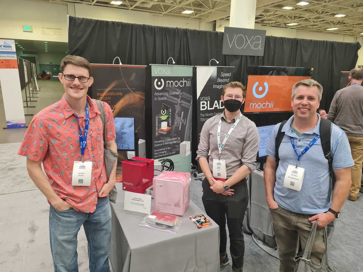 Project Voxa (@projectvoxa) on Twitter photo Day 2 at #mm2023, meeting with old friends and making new ones!
Wednesday, be sure to join us for the <a href="/MicroscopyToday/">Microscopy Today</a> Innovation Awards presentation at 4pm, and then at the #MSADEI mixer at 5:30. Day 2 at #mm2023, meeting with old friends and making new ones!
Wednesday, be sure to join us for the <a href="/MicroscopyToday/">Microscopy Today</a> Innovation Awards presentation at 4pm, and then at the #MSADEI mixer at 5:30.
