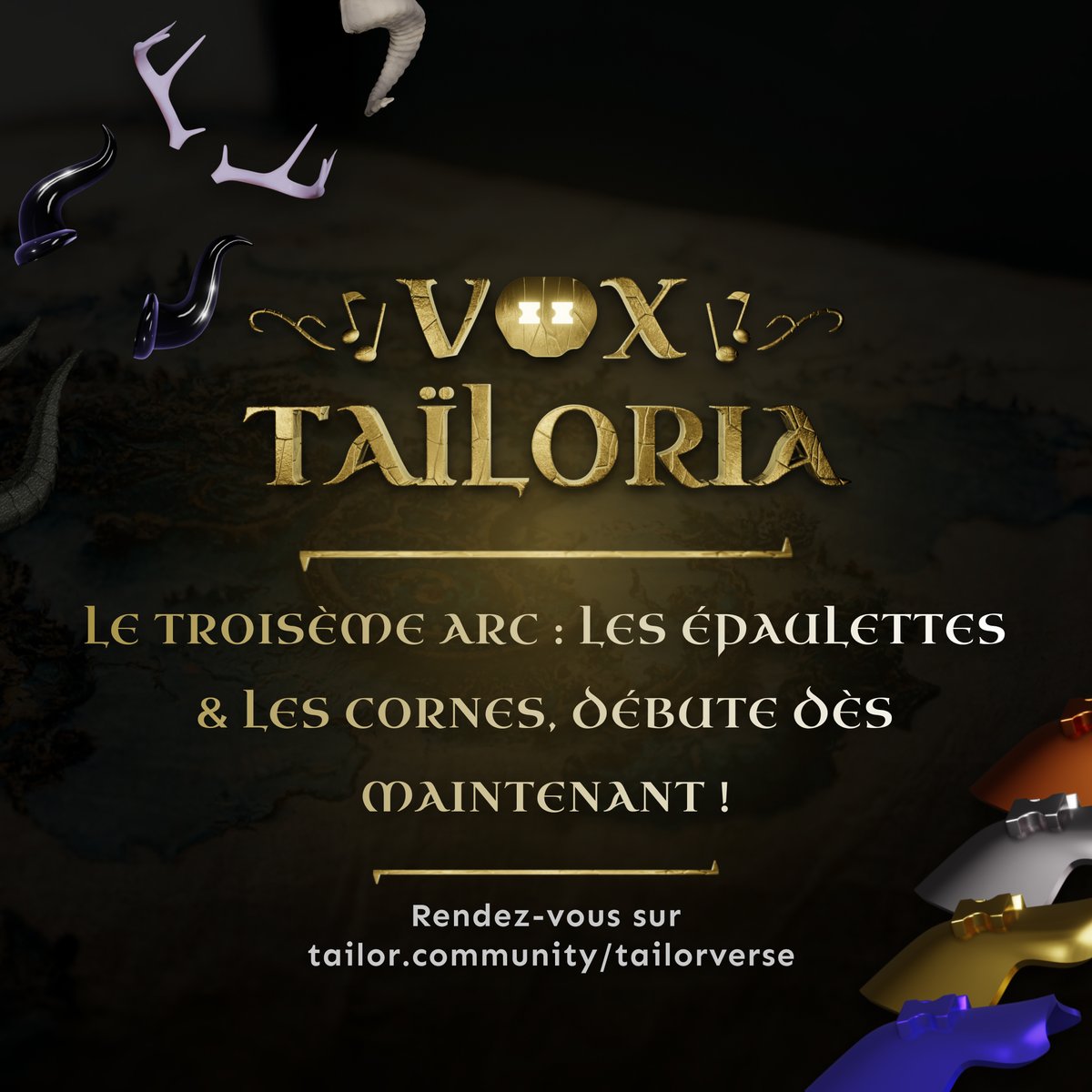 ✨La Mélodysée épique de « Vox Taïloria » et de ses Chevaliers Bardes continue dès aujourd’hui à 12h00 avec Le Troisième Arc de quêtes : 'Les Épaulettes & Les Cornes'🦏 Joue, complète les quêtes et gagne un Coffre Mystère de Vox Taïloria... 🎁 Écuyers de Fer, et autres…