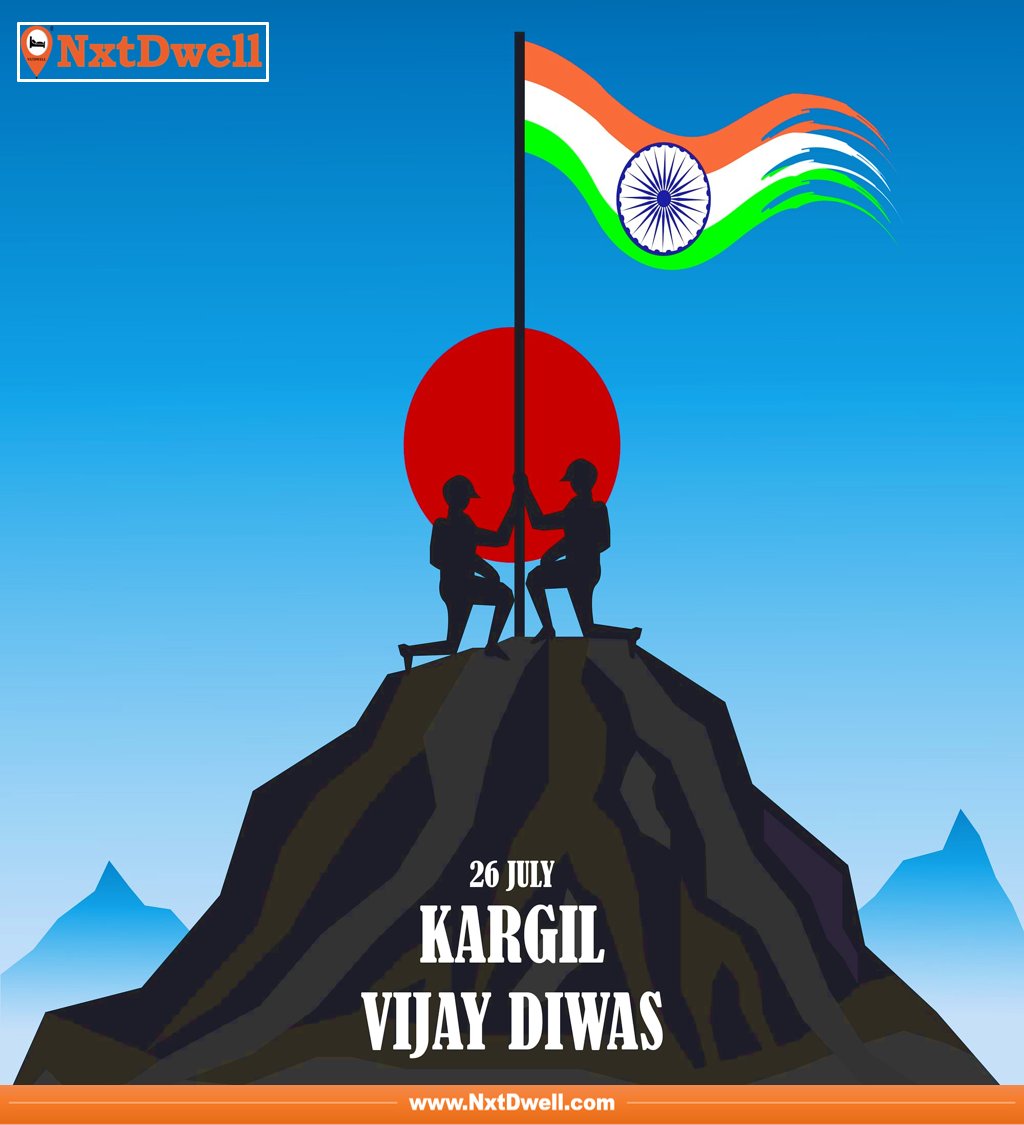 NxtDwell's tweet photo. Honor the courageous warriors who gave their lives to bring the Kargil War to a glorious end. Wishes on Kargil Vijay Diwas.
40% Discount on Hotel Bookings for Soldiers of Indian Army or Retd. Army Officers and Soldiers till 27 July 2023.
#NxtDwell #KargilVijayDiwas #indianarmy https://t.co/FVSpRQPeO3