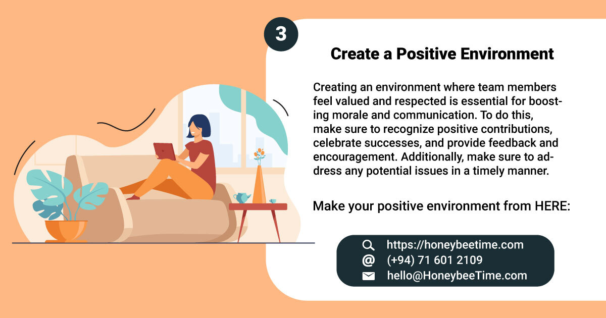 🔍Short on time to boost team morale and communication? Well, relax then. Take some actual steps instead of moaning 😎... It’s #HoneybeeTimeInfographics. Visit us and learn more at honeybeetime.com/blog #honeybeetime #HoneybeeTimeInfographics #productivity