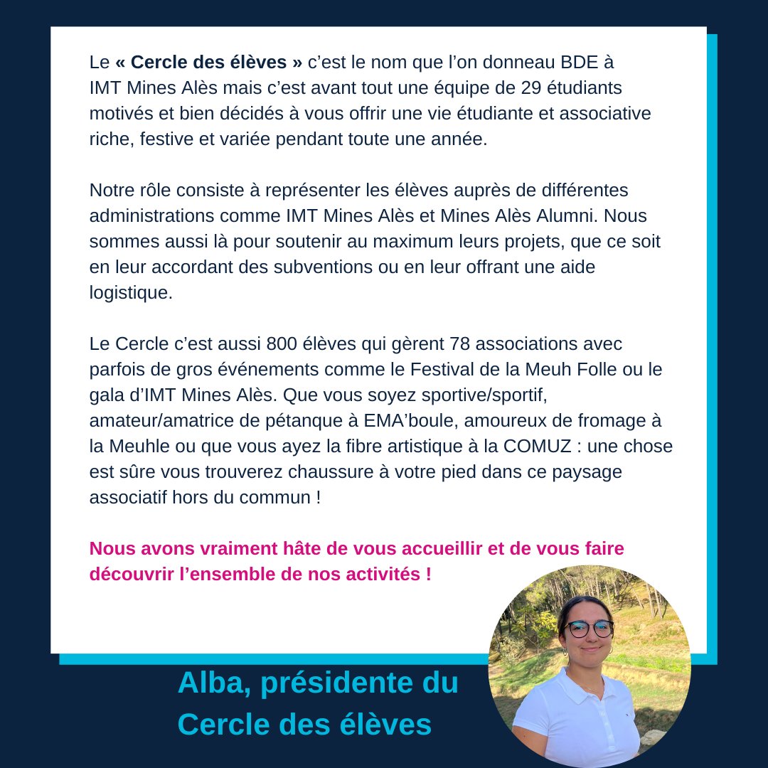 Le Bureau des Élèves est une association ayant pour but d'accompagner les élèves dans leur vie associative 🥳

"C'est une équipe de 29 étudiants motivés et bien décidés à vous offrir une vie étudiante et associative riche, festive et variée pendant toute une année !"🫶