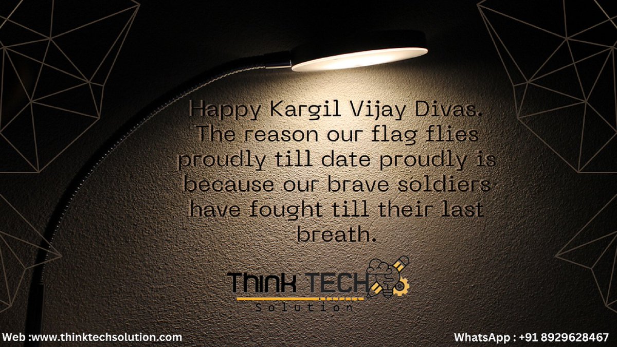 ThinkTechSolut2's tweet image. Salute to the soldiers who fought selflessly and secured our borders. May their sacrifice never be forgotten. Happy Kargil Vijay Diwas 2023!

#indianarmy #IndianParliament #indiansoldiers #indianleader #thinktechsoluitn #2023