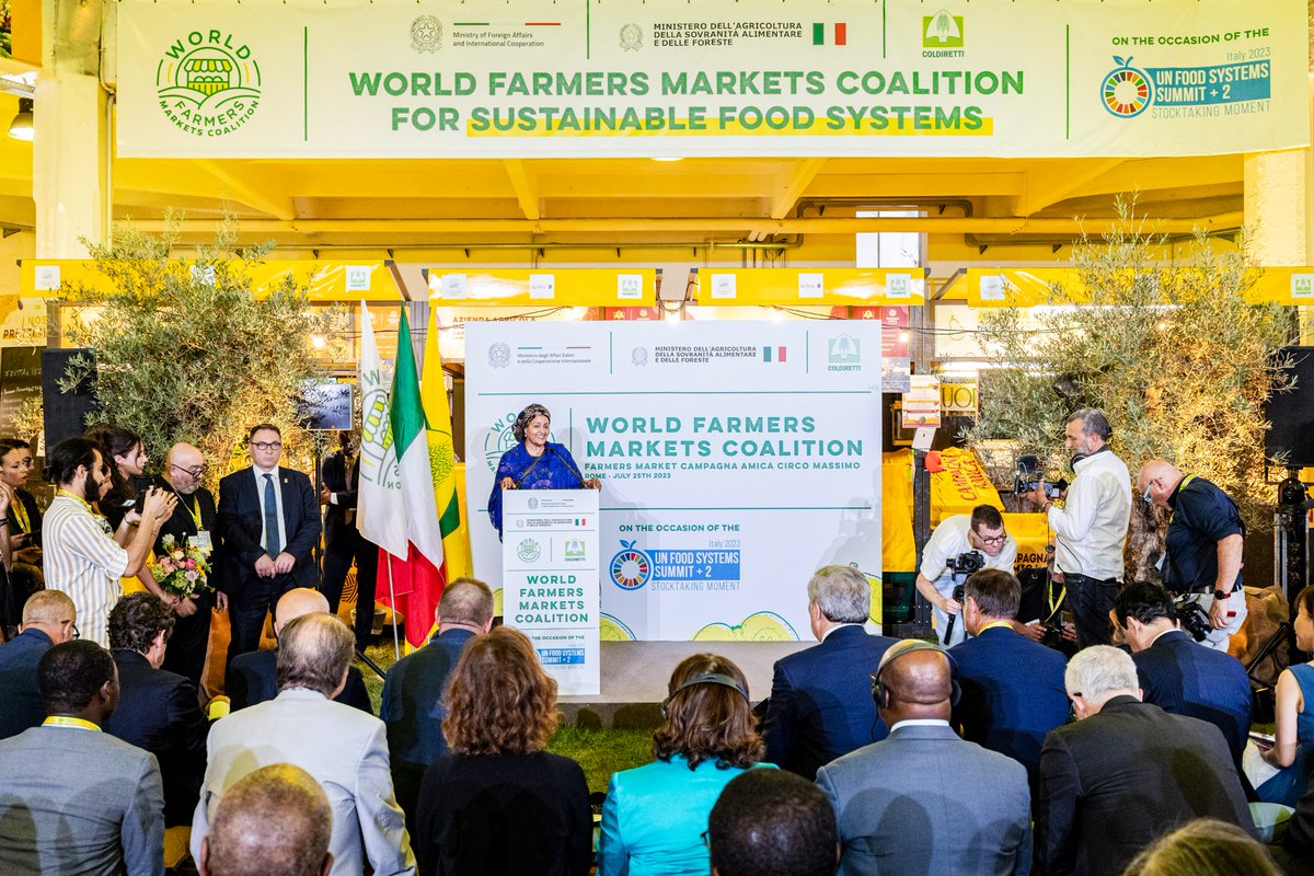 FAOScienceChief's tweet image. The power of farmers is huge. We must listen to the people who grow our food.  

At #UNFSS2023, together with @FAODG @AminaJMohammed @ItalyMFA_int @MariaLenasemedo @stefanosfotiou, we made sure their voices are properly heard and that #AgInnovation will leave no one behind.