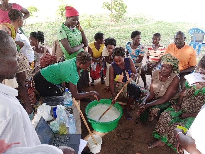 COCENET13's tweet photo. 30 women trained in production of quality bar and liquid soap. We have capacity to produce quantity needed, @TotalEnergiesUG, @MotaEngilCo,@MotaEngilCo, @Gccservices1, @atcmaconsulting, @EcoandPartner,@CivitechGroup,@MSLLogistics, please #supportlocalcontent of Buliisa in supply https://t.co/4osWGYpmRo