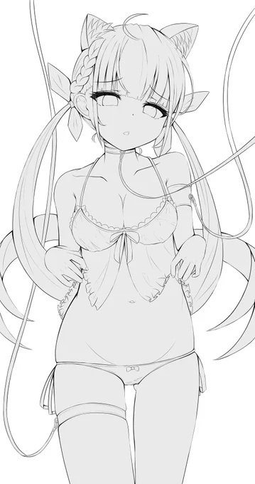 次回:儚くも可愛らしいあくたんの姿を描きたい一心で書いています全くやましい気持ちはありません。
(ローレグおぱんつ描きたかった) 