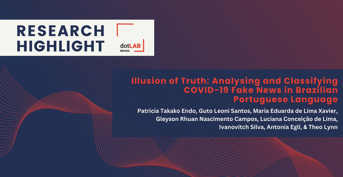 IIDB_ie's tweet photo. 📊RESEARCH HIGHLIGHT 📊
Today, we're highlighting #research conducted by #dotLABBrazil with #IIDB partners at @UPEOficial 🇧🇷
@Guto8998, @antonia_egli, @theolynn, @patricia_endo
& others used #machinelearning to detect #fakenews on #COVID19 vaccines👇
https://t.co/WmuAsOzj1P https://t.co/Wa65aAthzZ