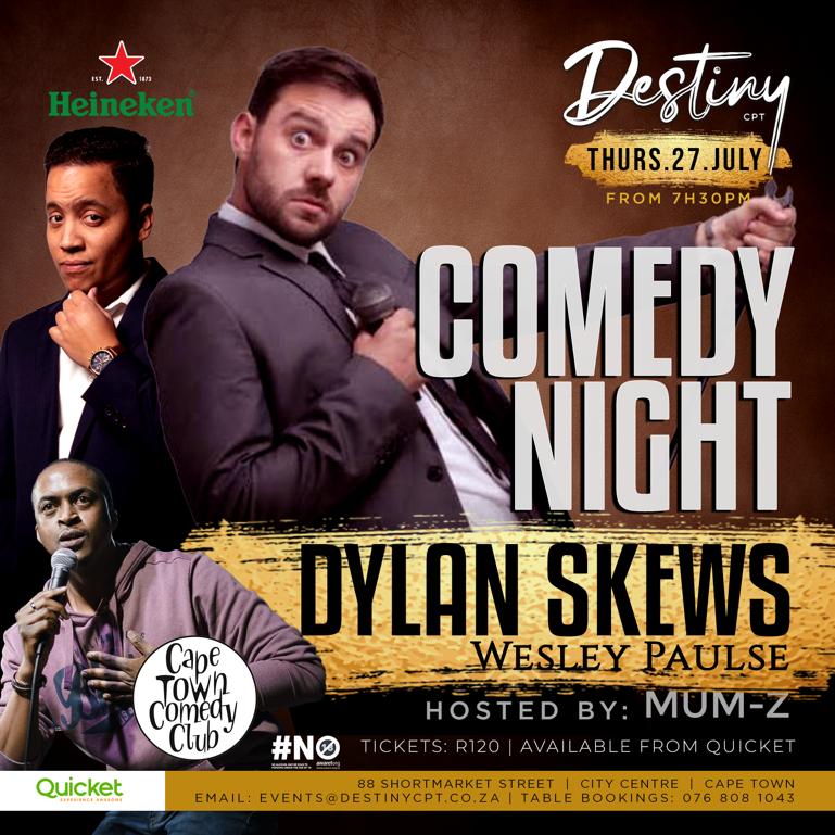 Book while you can for tomorrow night's show! We can't wait for this one :) qkt.io/DestinyComedyD…